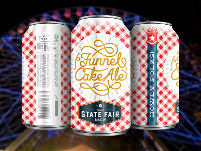 Funnel Cake Ale beer cake can fair lettering packaging texas
