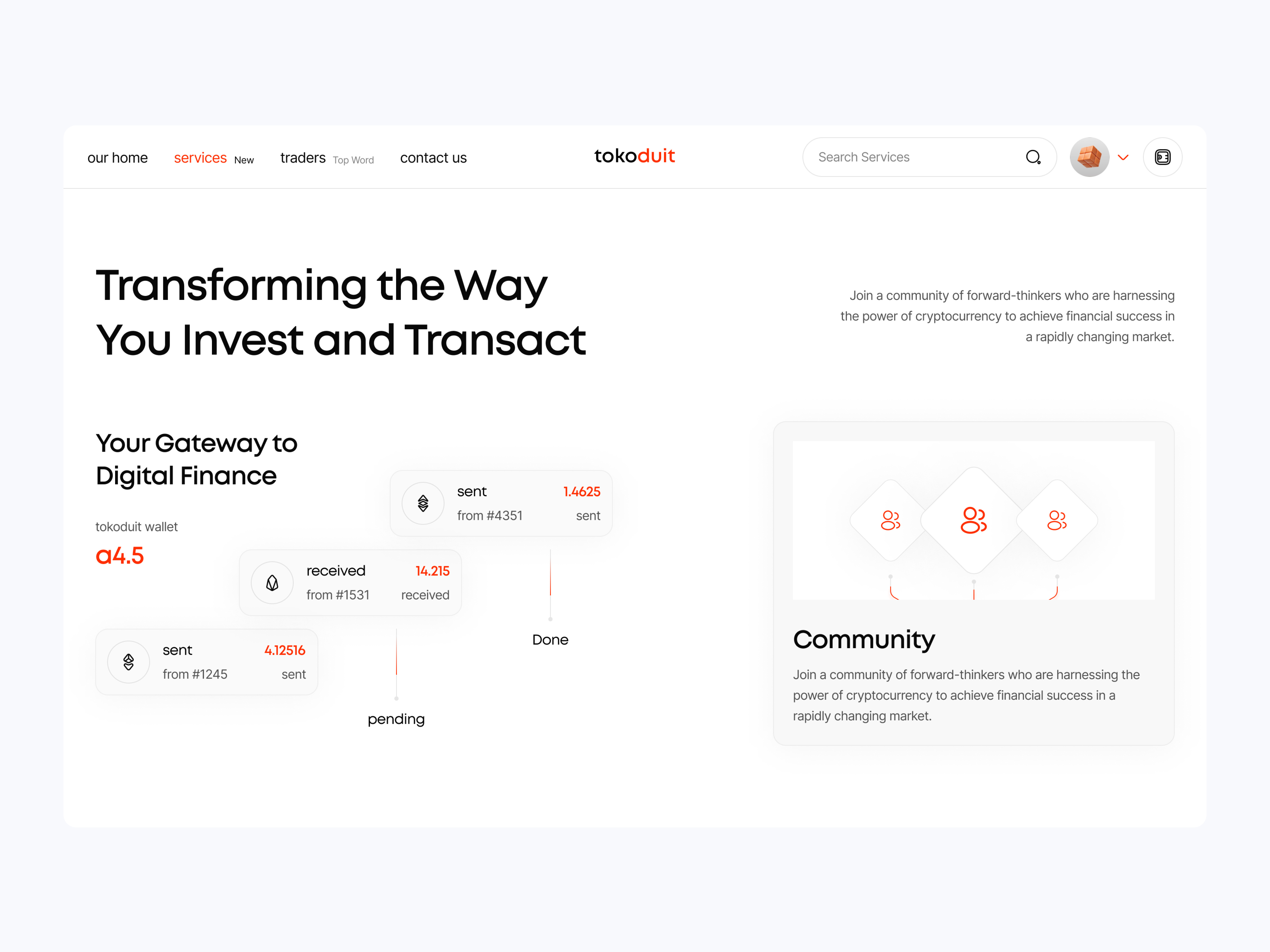 Example of Saas Website Design