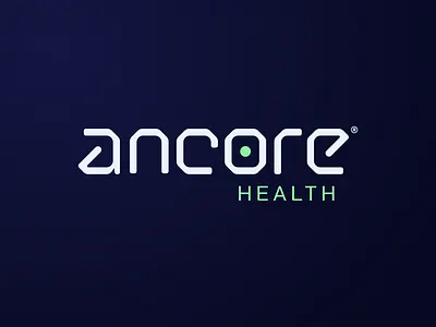Ancore Health - Logotype brand evolution brand identity brand refresh branding custom type data healthcare healthcare consulting logo logo design logotype logotype design tech