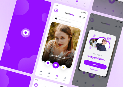 Mobile App UI app datingapp ui ux
