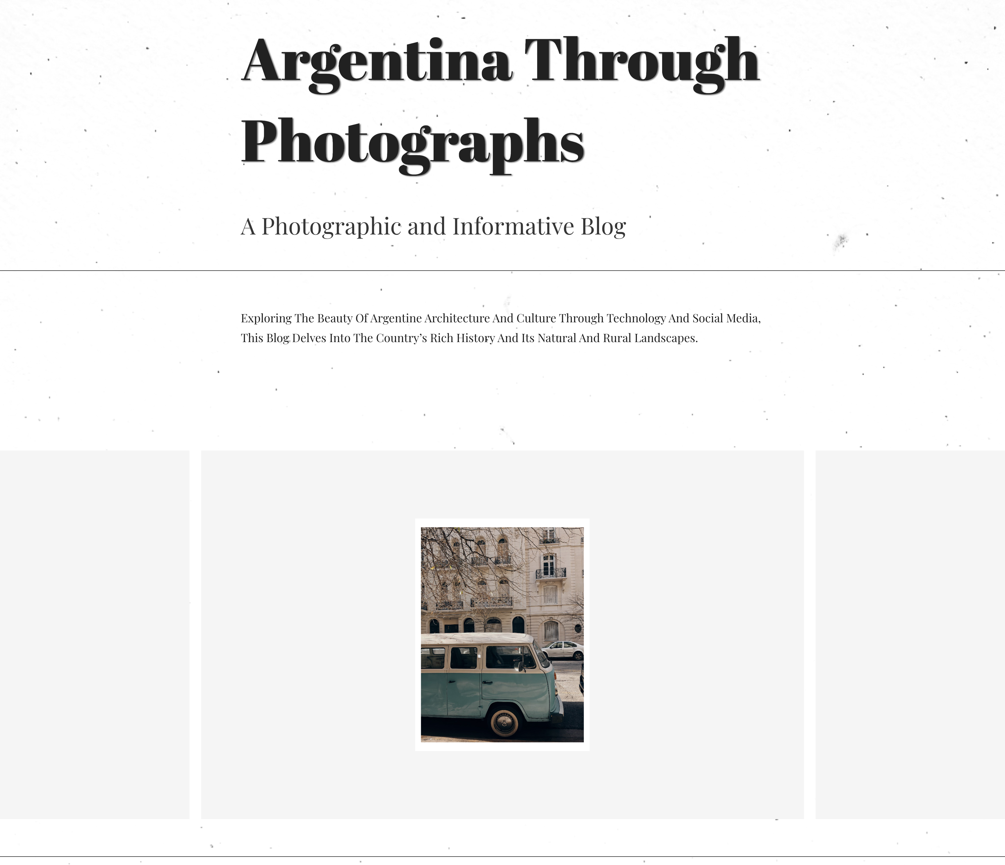Argentine Photographic blog branding development graphic design landing page logo ui ux web design web development