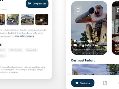 UI Wisata App Kota Banjarmasin graphic design ui