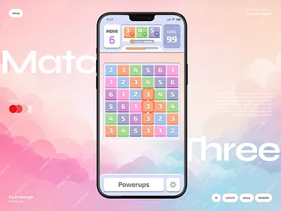 Hyper-Casual Match-Three Mobile Game Design 3d animation branding designinspiration gamedesign gameui gameux hypercasualgame logo matchthreegame minimalisticdesign mobileapp mobilegamedesign motion graphics ui uidesign uxdesign