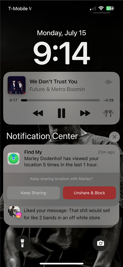 Stalker Alert iOS. Someone stalking you? app ios iphone ui