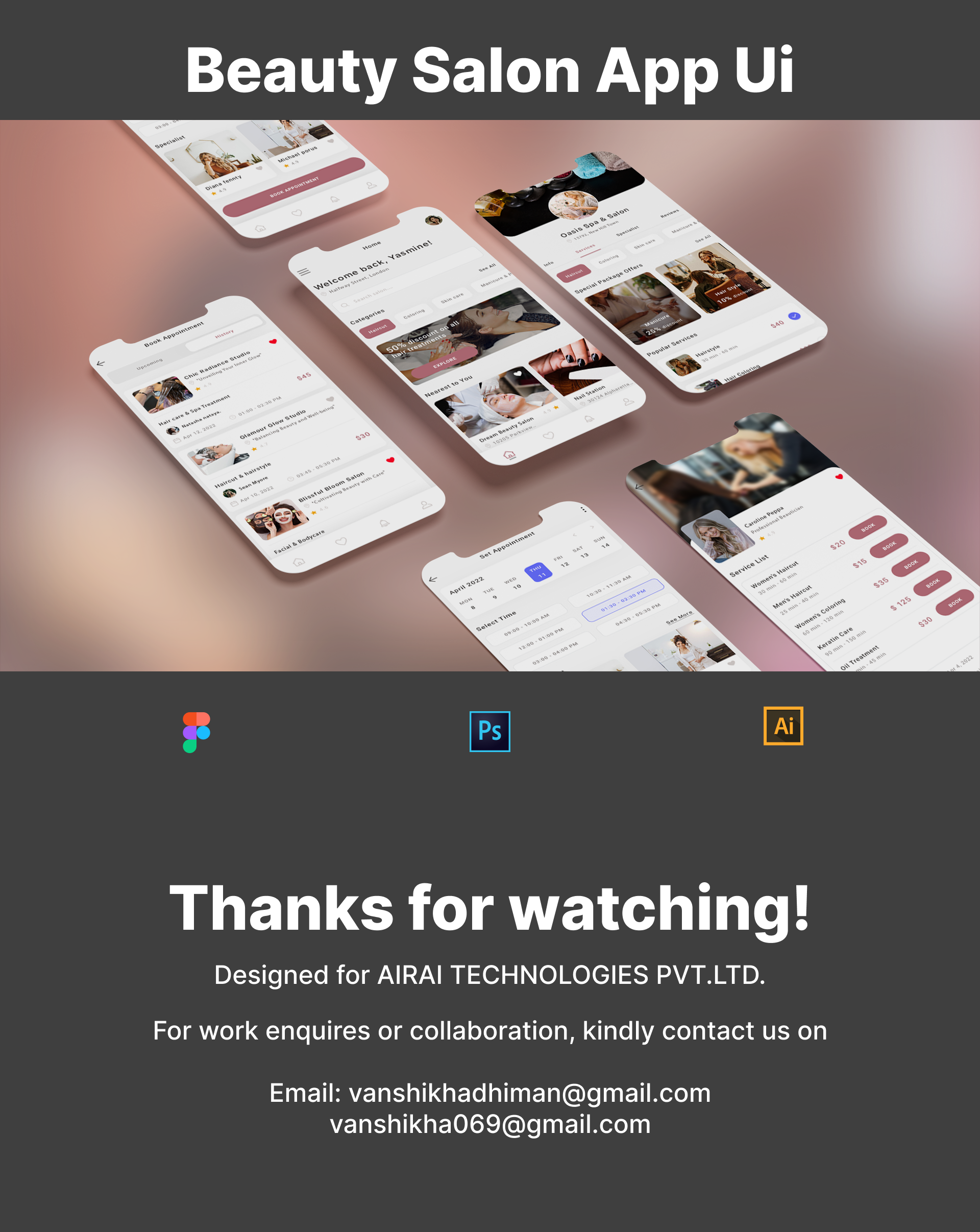 Beauty Salon Mobile App Ui Designing app ui beautiful beauty beauty products beauty salon app beauty salon app ui beauty salon mobile app cute design graphic design minimal mobile app modern salon salon designing salon mobile app ui designing trending ui ui ux designing uiux
