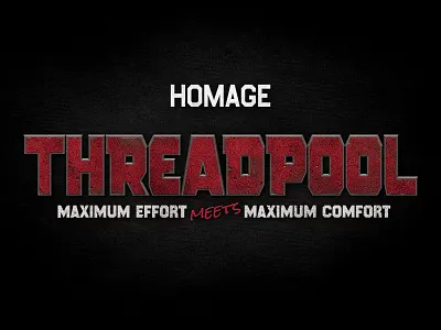 THREADPOOL - Deadpool Merch Logo apparel brandin deadpool digital marketing disney homage logo marketing marvel movies ryan reynolds wolverine x men