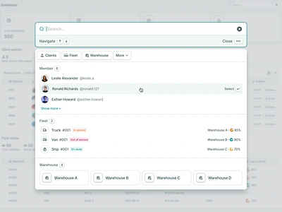 Shiptrack: Shipment Tracking Saas Web App - Search Modal 📦 app component dashboard design modal pop up product design saas saas uiux search shipment shipping track tracking ui uidesign uiux ux uxdesign web app