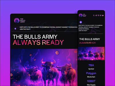 THE BULLS ARMY army bootstrap css bulls css design html javascript jquery thebullsarmy website wordpress wordpress website
