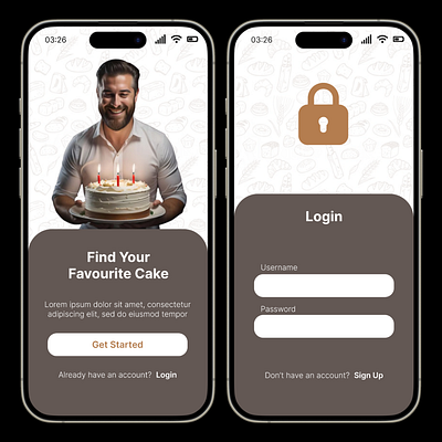 Cakezee app app desings app ui baker app design branding cake cakeapp cakes desing design figma figma app design flutter graphic design illustration logo ui ui desing ux uz vector