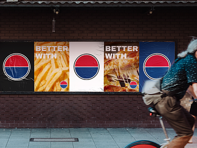 Pepsi minimalistic proposed rebrand brand identity branding circle logo famous rebrand identity identity design identity redesign logo logo design minimalist minimalist rebrand pepsi pepsi logo pepsi rebrand poster design rebrand rebranding redesign street poster street poster design