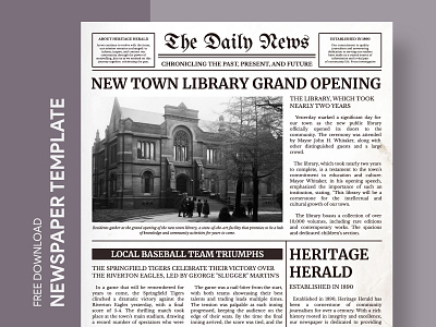 Old Black and White Newspaper Free Google Docs Template article black and white newspaper bw newspaper docs free google docs templates free newspaper template free template free template google docs gazette google google docs google docs newspaper template news paper newspaper newspapers old black and white newspaper old newspaper old newspapers old style newspaper template