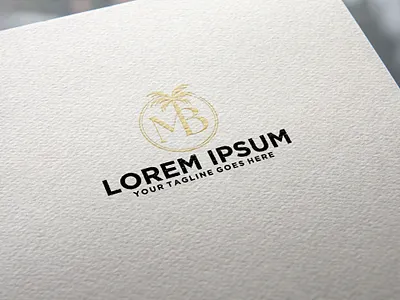 MB letters Coconut tree logo branding coconut design graphic design icon initial letter mb logo sign symbol tree