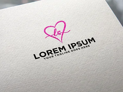 Letter LS Love logo idea branding design graphic design icon initial letter ls logo love pink sign symbol
