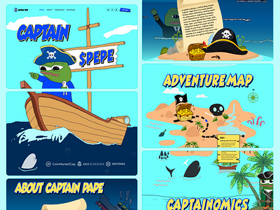 Captain pepe | meme coin doge meme meme coin meme coin landing page meme design meme website memecoin pepe solana token