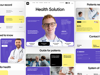 Medical Website design doctors health healthcare home page hospital lab landing page medical medical care medicine ui user experience web web design web marketing webdesign website