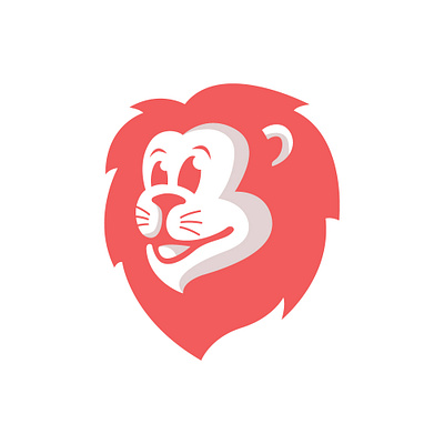 Happy Lion Logo animal cartoon happy lion logo mascot tiger