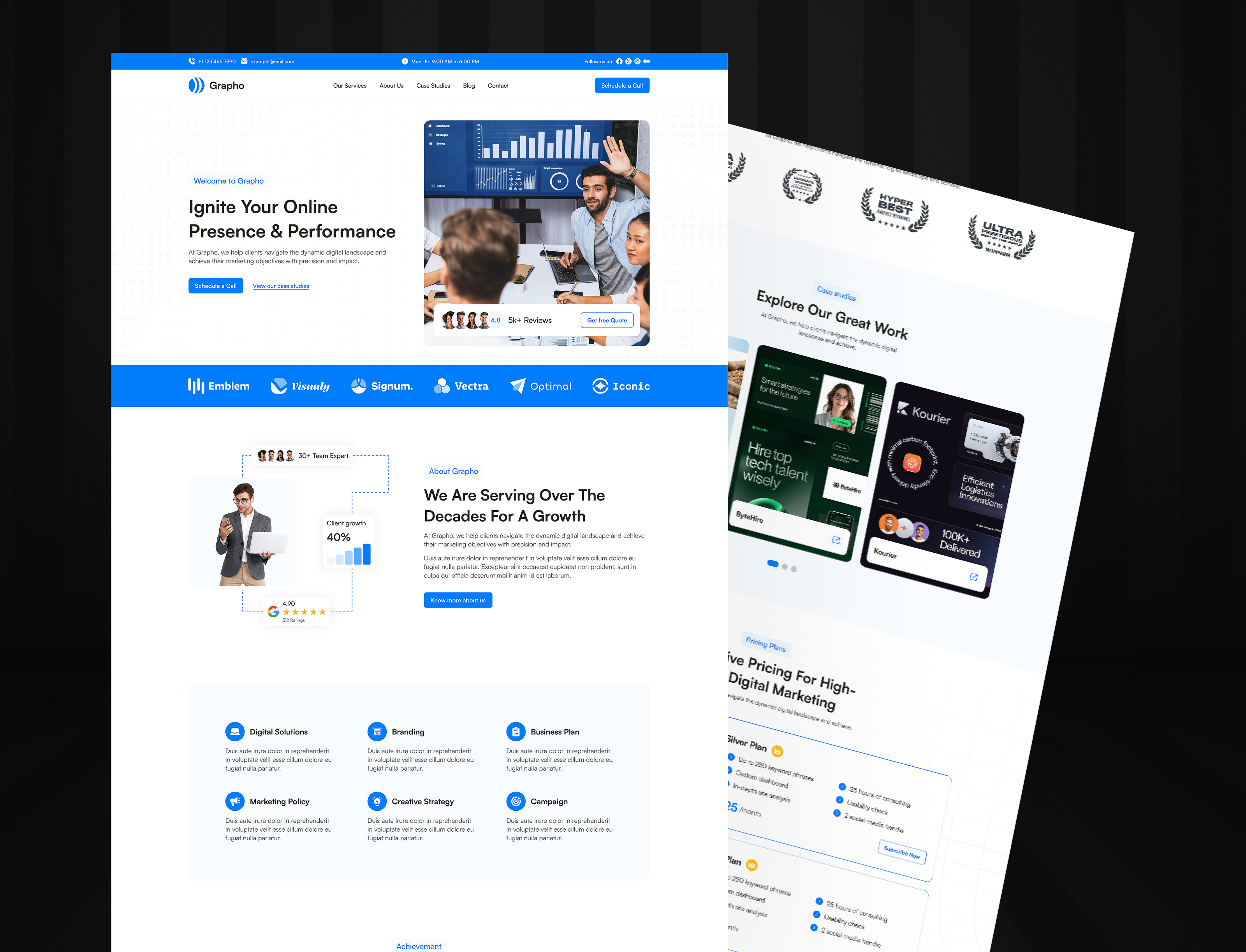 Example of Website Redesign And Modernization