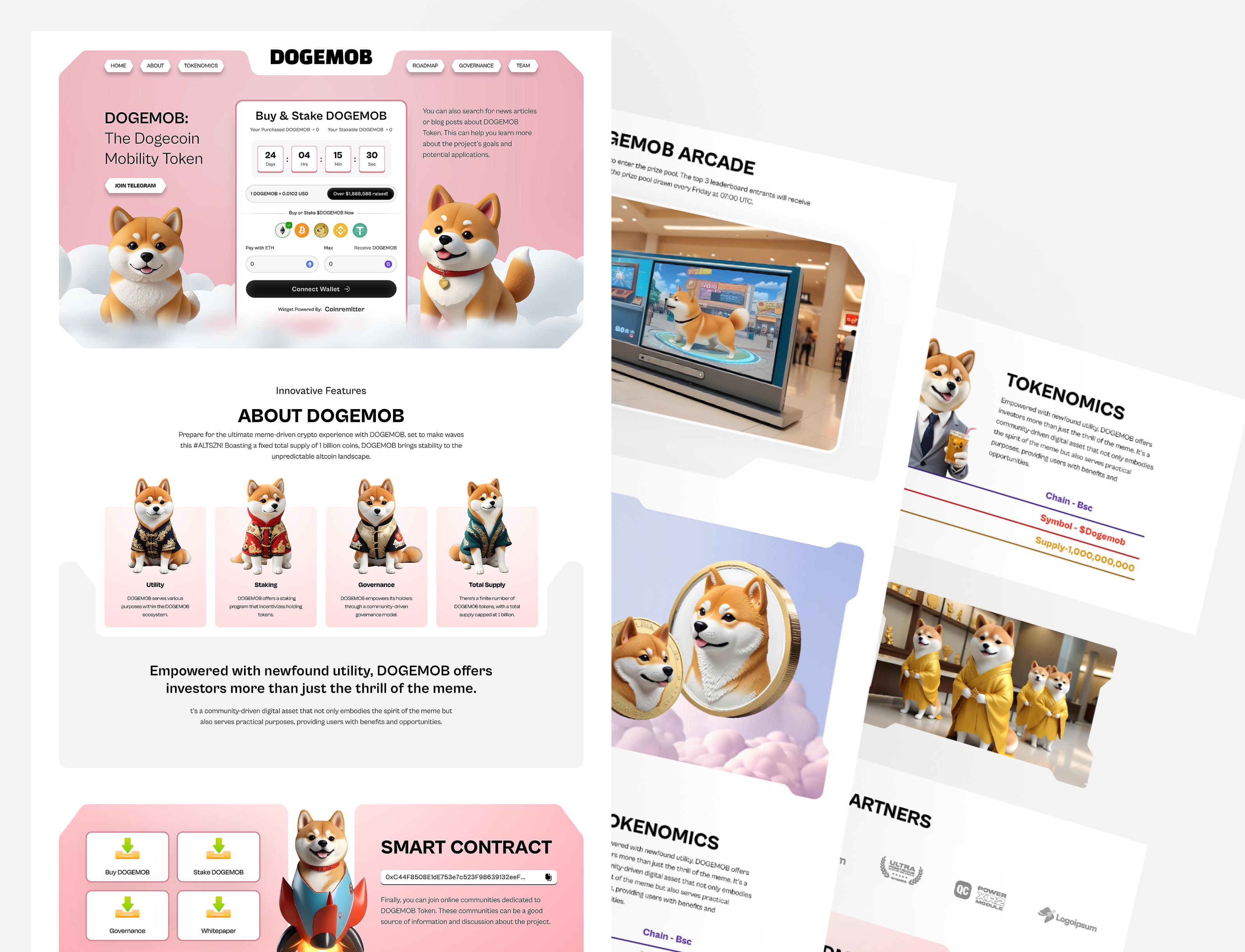 Example of UI/UX Design   Website (10 Pages)