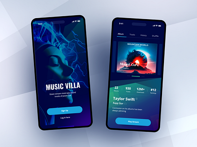 Music App-Design Concept app application branding crypto designer illustration music productdesign remote skretch uiux usa webdesign