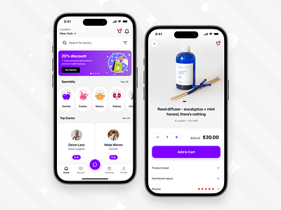 Doctor Booking and Medicine Buying App app design doctor doctor booking health app ios medical app medicine buying mobile app design pharmacy app ui ux design agency ui ux designer wavespace