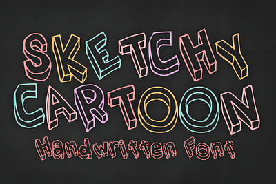 Sketchy Cartoon Font cartoon comic design display font font font design graphic graphic design hand drawn font hand drawn type hand lettering handwritten headline lettering logotype text type design typeface typeface design typography