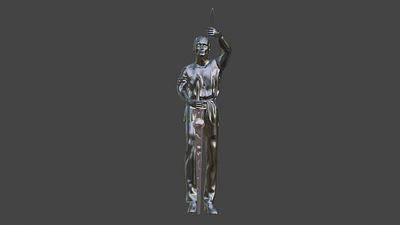 ornamental statu for 3d printing made using blender 3d printing