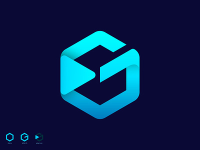 G play - logo brand brand identity branding design icon identity logo logo design logotype mark modern logo monogram symbol typography vector