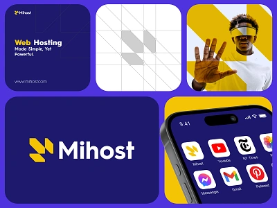 Mihost - Brand Identity brand guidelines brand identity branding logo logo design