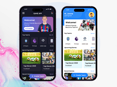 Game Schedule App Design app appdesign design football game ios app mobile app schedule ui