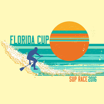 Sunshine State Showdown: Retro Florida Cup Jersey design illustration