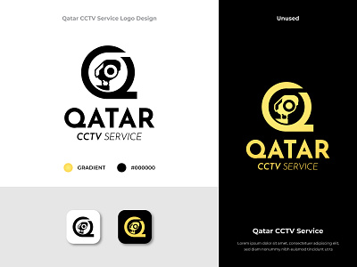 Qatar CCTV Service Logo Design brand guidelines brand identity cctv logo brand identity cctv logo design graphic design logo logo design qatar cctv service shahriar nayem suny suny graphic