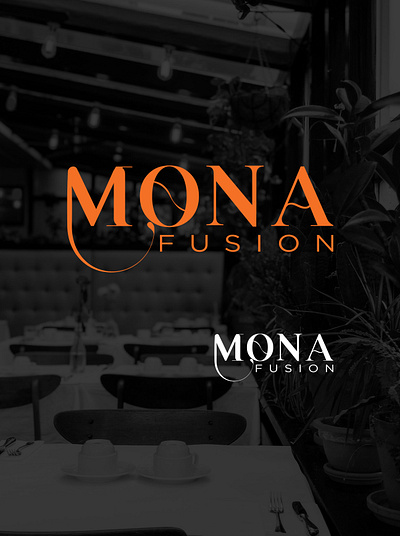 MONA Fusion branding branding design graphic design identity logo restaurant