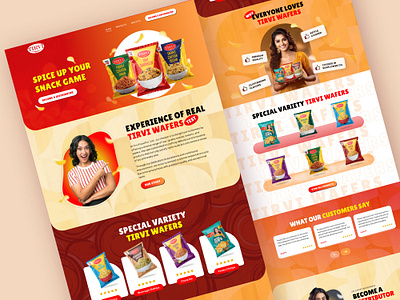 Tirvi Food - UI UX Design buy snacks online food food website gujarat handmade sweets healthy snacks online snack responsive snack website snack shop snacks ui ui designer uiux user friendly sweets website ux design webdesign