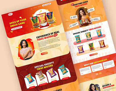 Tirvi Food - UI UX Design buy snacks online food food website gujarat handmade sweets healthy snacks online snack responsive snack website snack shop snacks ui ui designer uiux user friendly sweets website ux design webdesign