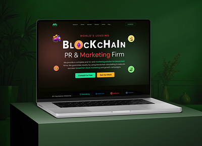 Blockchain landing page blockchain blockchain website crypto landing page cryptocurrency landing page web design web3 landing page website design