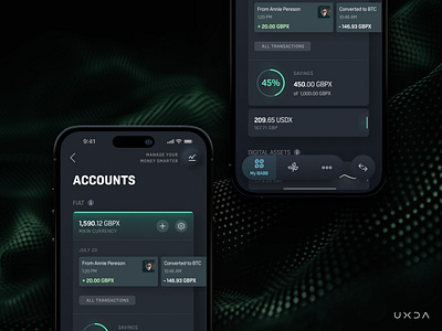Accelerating Financial Inclusion with a Multipurpose Wallet accents accounts app design banking cx dark ui dashboard finance financial fintech fintevh graphs navigation tags ui user experience user interface ux ux design