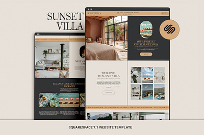 Vacation Rental Squarespace Website Template airbnb host website holiday rentals home rental website hotel website luxury website modern website property website real estate agency real estate website short term rental squarespace template squarespace theme squarespace website vacation rental venue website website design website template website theme