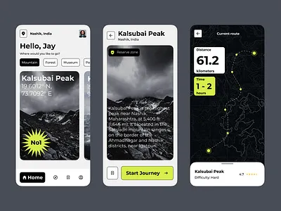 Tourist App mobiledesign ui