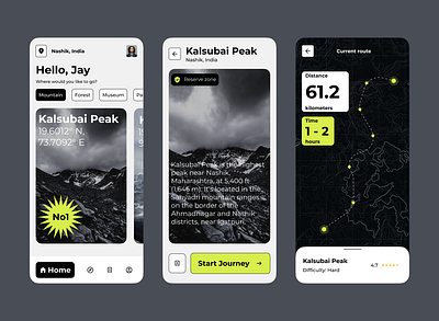 Tourist App mobiledesign ui