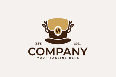 Magic Hat Coffee Logo coffee cup logo coffee logo coffee shop logo magic hat coffee logo magic hat logo