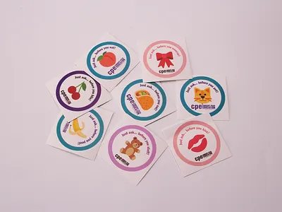 Round Kiss Cut Art Paper Stickers UK art paper stickers artwork brand brand identity branding business branding cheap stickers custom stickers illustration logo logo design paper stickers printing stickers