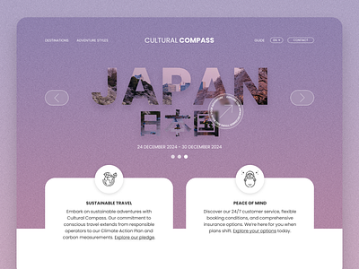 Cultural Compass - Travel Agency tourism travel travel agency ui uiux website