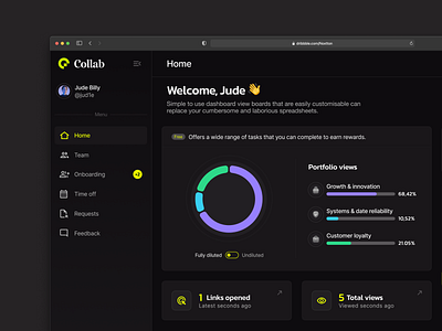 Collab - Task Management crm dashboard design interface management planning productivity project project management saas task task list task management task tracker to do tracking ui ux web web design