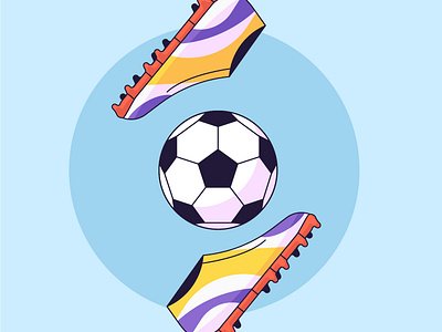 footbal branding design footbal graphic design icon illustration line minimal retro simple soccer ui