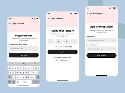 Mobile App | Login Sign Page admin app app crm forgot password log in page mobile app products design responsive saas software design ui uiux