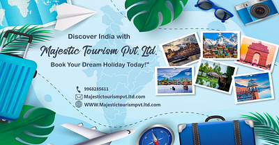 Hoarding Design for Majestic Tourism Pvt. Ltd. Promotion branding graphic design hoarding motion graphics promotion