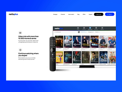 NetTV selfcare animation film movies nettv selfcare series television tv tv interface tv programs ui ux uxui website website design