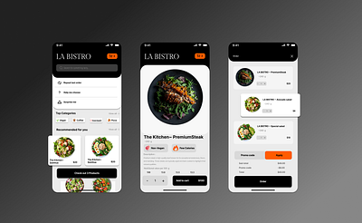 Food delivery mobile application UI/UX design app branding design graphic design ui ux