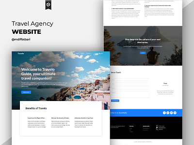 Travel Agency WordPress Website Design | UIUX | Branding tour tourism website travel trip ui uiux user experience ux design web design website design wordpress wordpress website