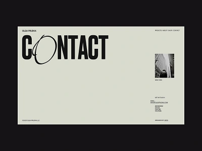 Olga Prudka | Fine Art Photographer black design minimal photo photographer portfolio typography ui web